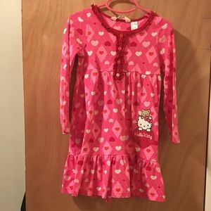 Hello Kitty pink dress in 4-6y sz